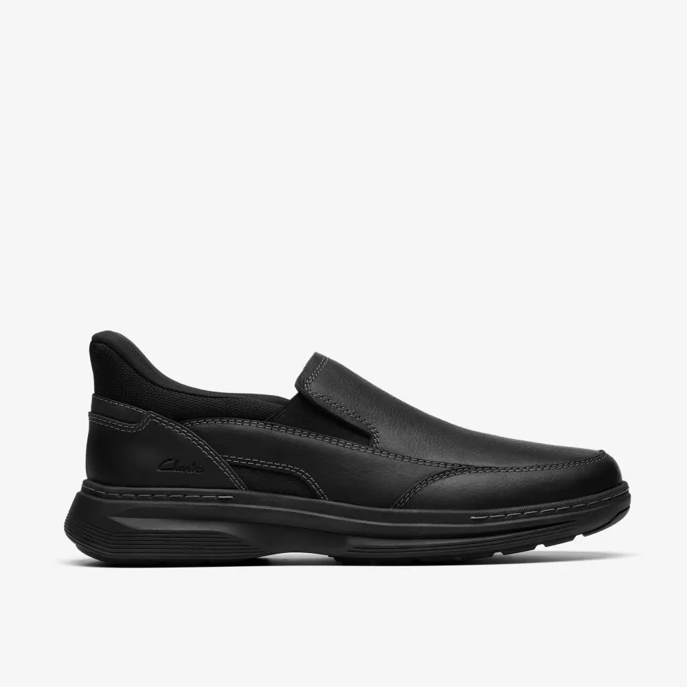 Mens Craftwell Step Black Tumbled Slip-On Shoes online