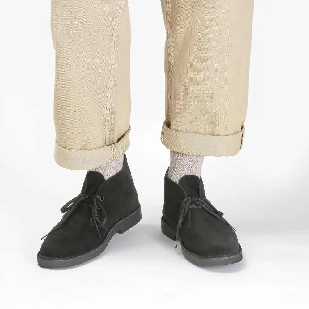 Mens Desert Boot Evo Black Suede Chukka online