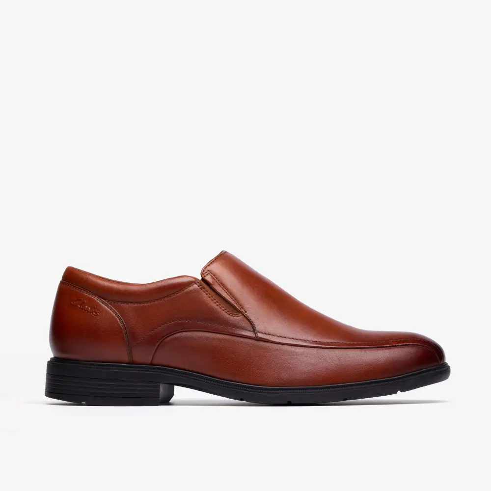 Mens Steadwell Step Dark Tan Leather Loafers online