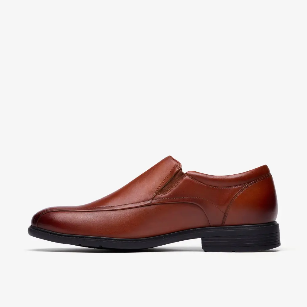 Mens Steadwell Step Dark Tan Leather Loafers online