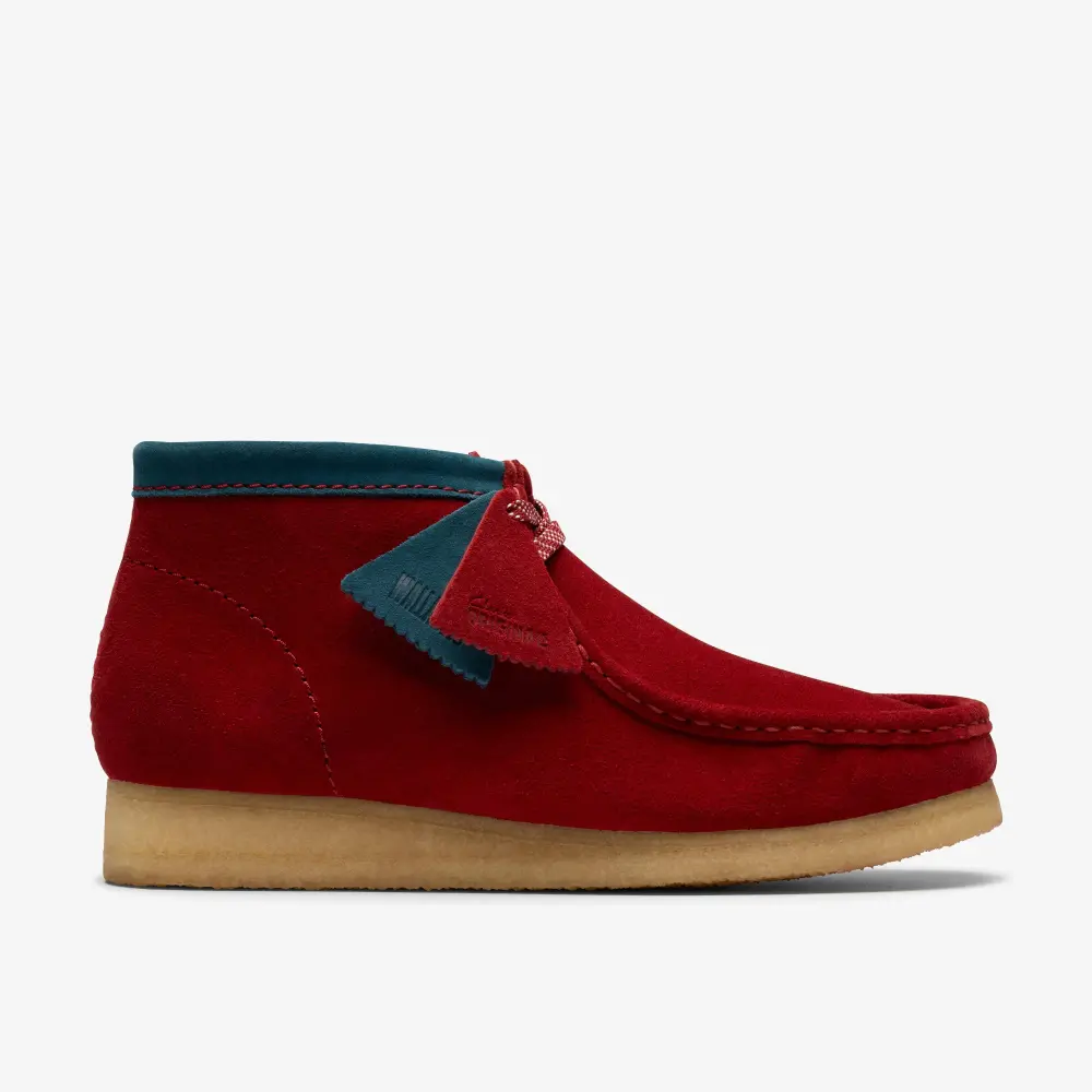 Mens Wallabee Boot Dark Red Suede Boots Clarks online