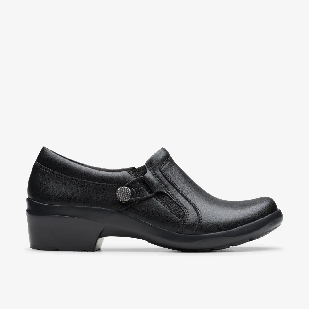 Womens Angie Holly Black Leather Troer Shoes online