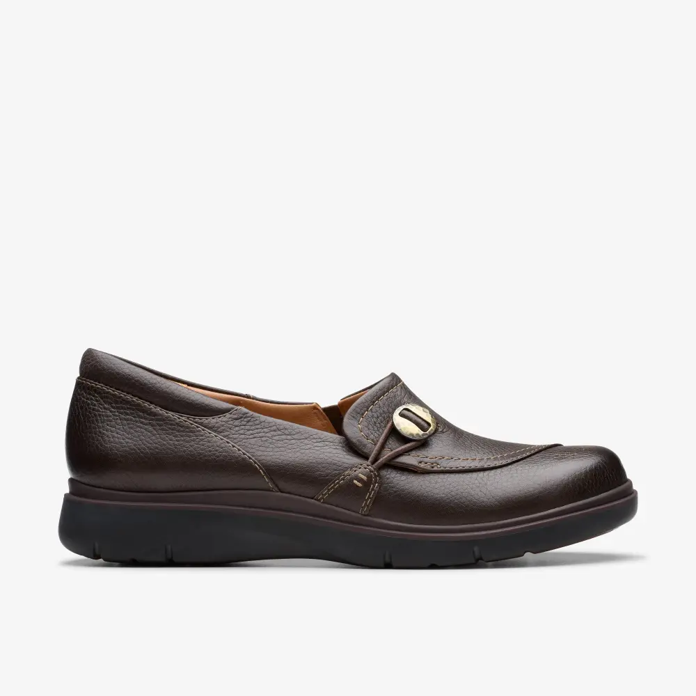 Womens Certina Ease Dark Brown Leather Slip Ons online