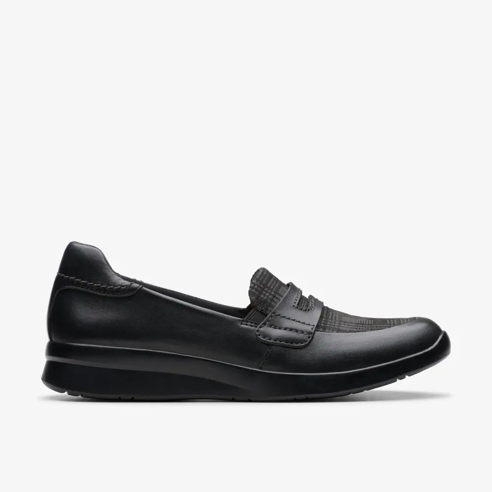 Women’s Ellowyn Penny Black Leather Slip Ons online
