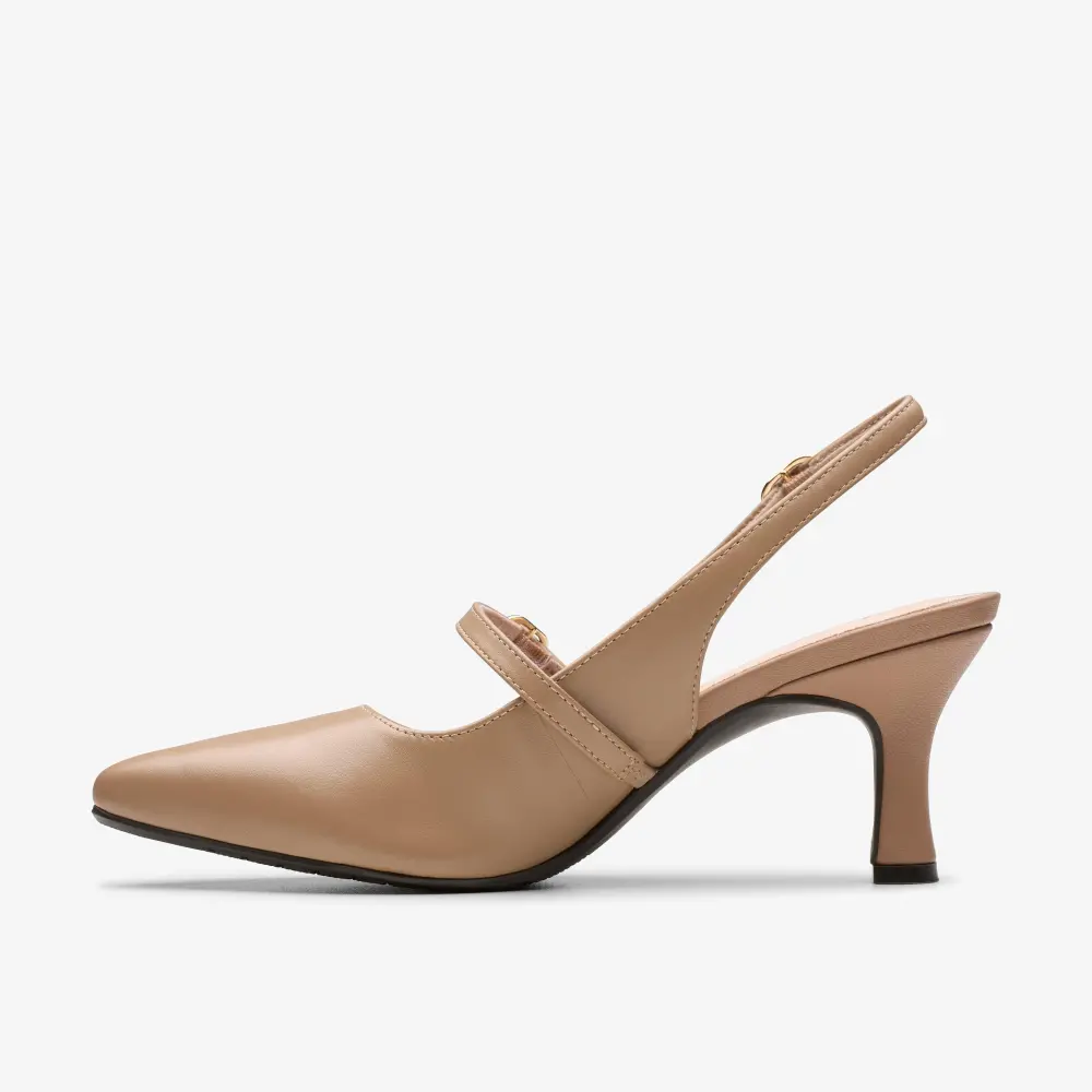 Womens Kataleyna Ruby Warm Beige Leather Pumps online