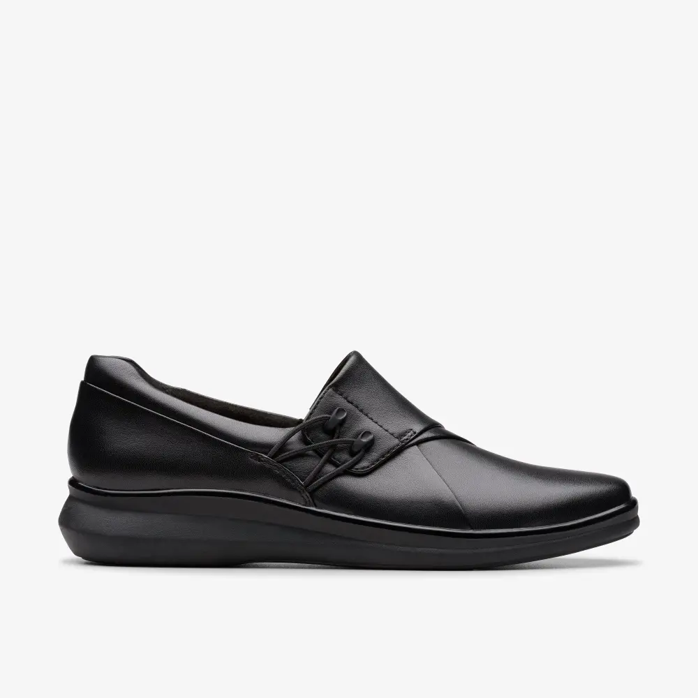 Womens Lynell Slip Black Leather Slip-Ons online