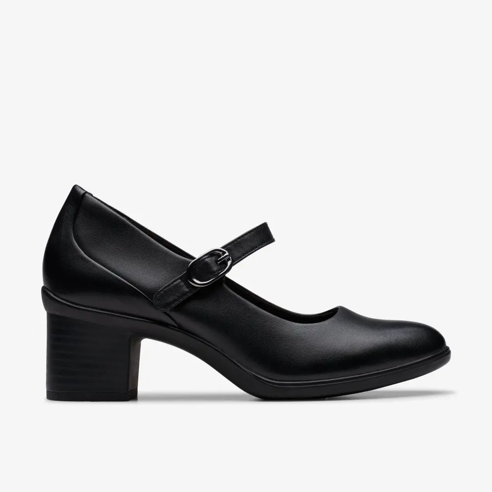 Womens Shaya Jane Black Leather Mary Janes online