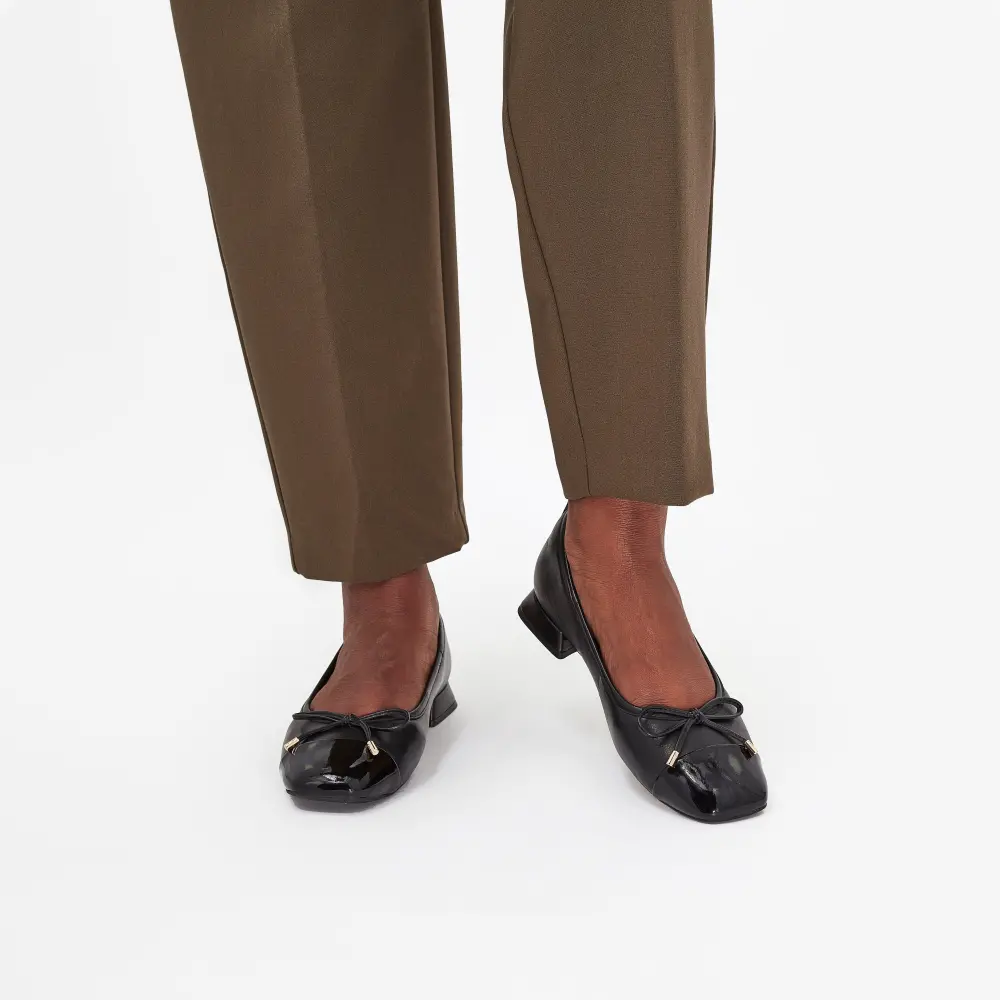 Womens Ubree15 Poppy Black Combination Leather Ballerina Flats Clarks online