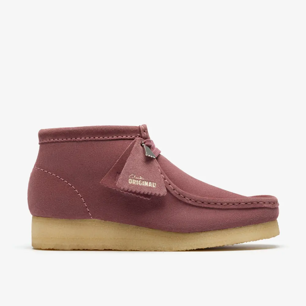 Womens Wallabee Boot. Rose Brown Suede online