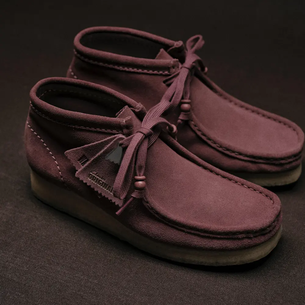 Womens Wallabee Boot. Rose Brown Suede online